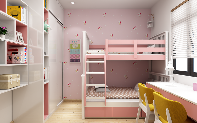Thiết kế nội thất phòng ngủ phong cách trẻ